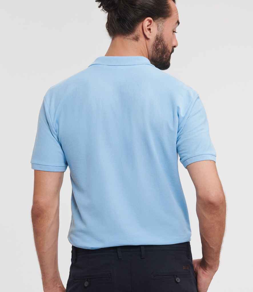 Russell Authentic Eco Piqué Polo Shirt - Sky Blue (570M)