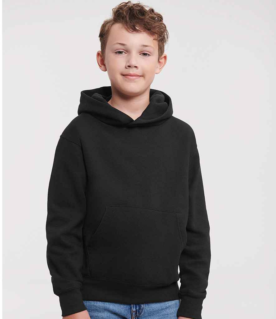 Russell Schoolgear Kids Hooded Sweatshirt - Black (575B)