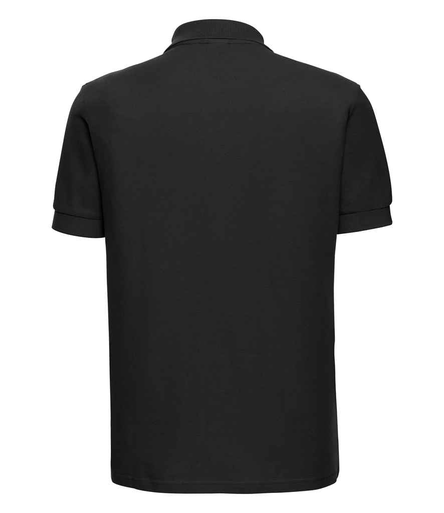Russell Ultimate Cotton Piqué Polo Shirt - Black (577M)