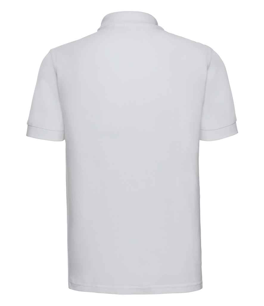 Russell Ultimate Cotton Piqué Polo Shirt - White (577M)