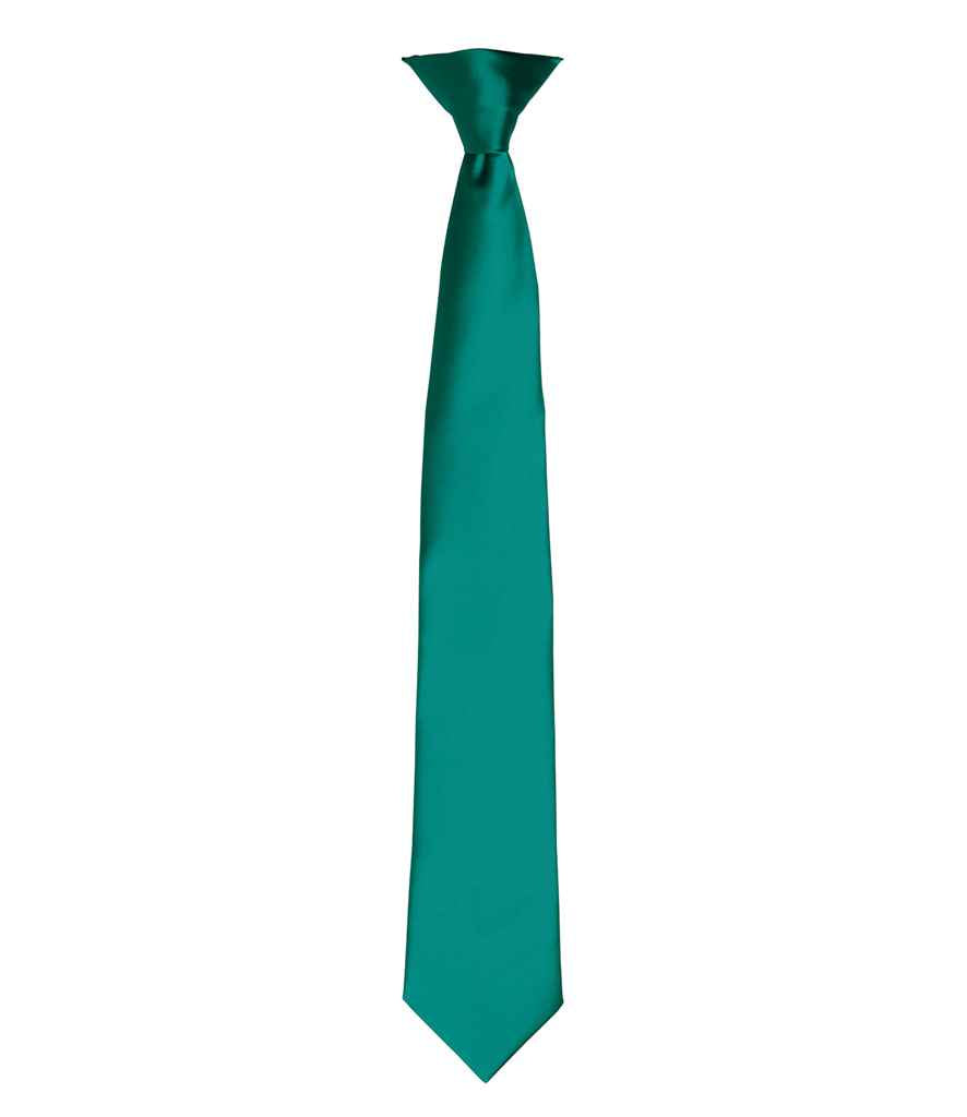 Premier 'Colours' Satin Clip Tie - FRONT