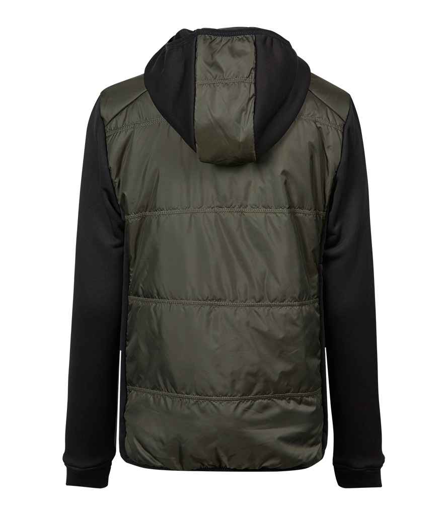 Tee Jays Ladies Hybrid-Stretch Hooded Jacket - BACK