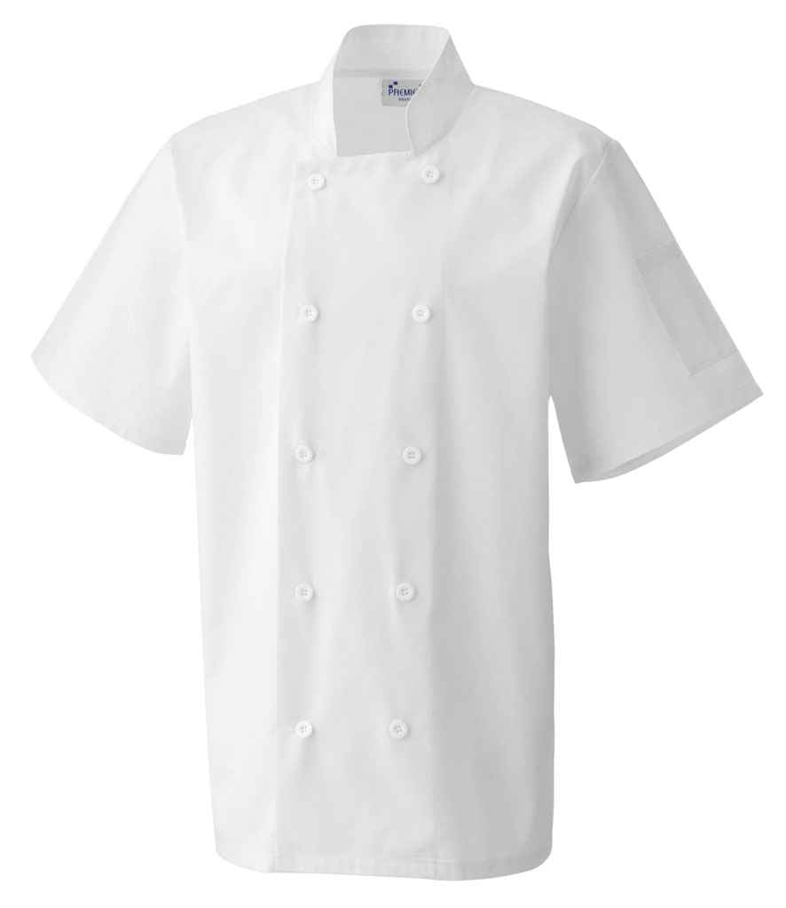 Premier Short Sleeve Chef's Jacket - FRONT