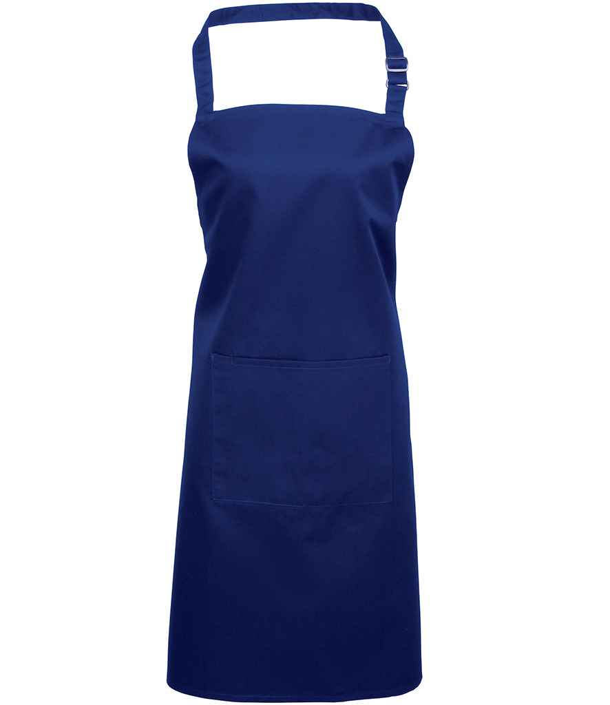 Premier 'Colours' Bib Apron with Pocket - FRONT