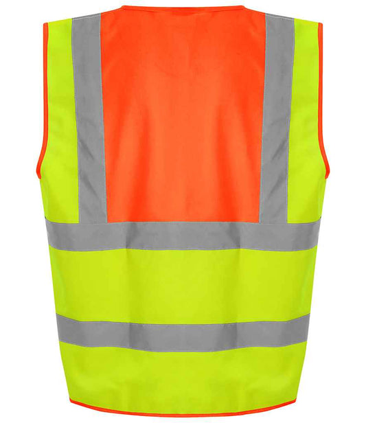 Pro RTX High Visibility Waistcoat - Yellow/Orange - back