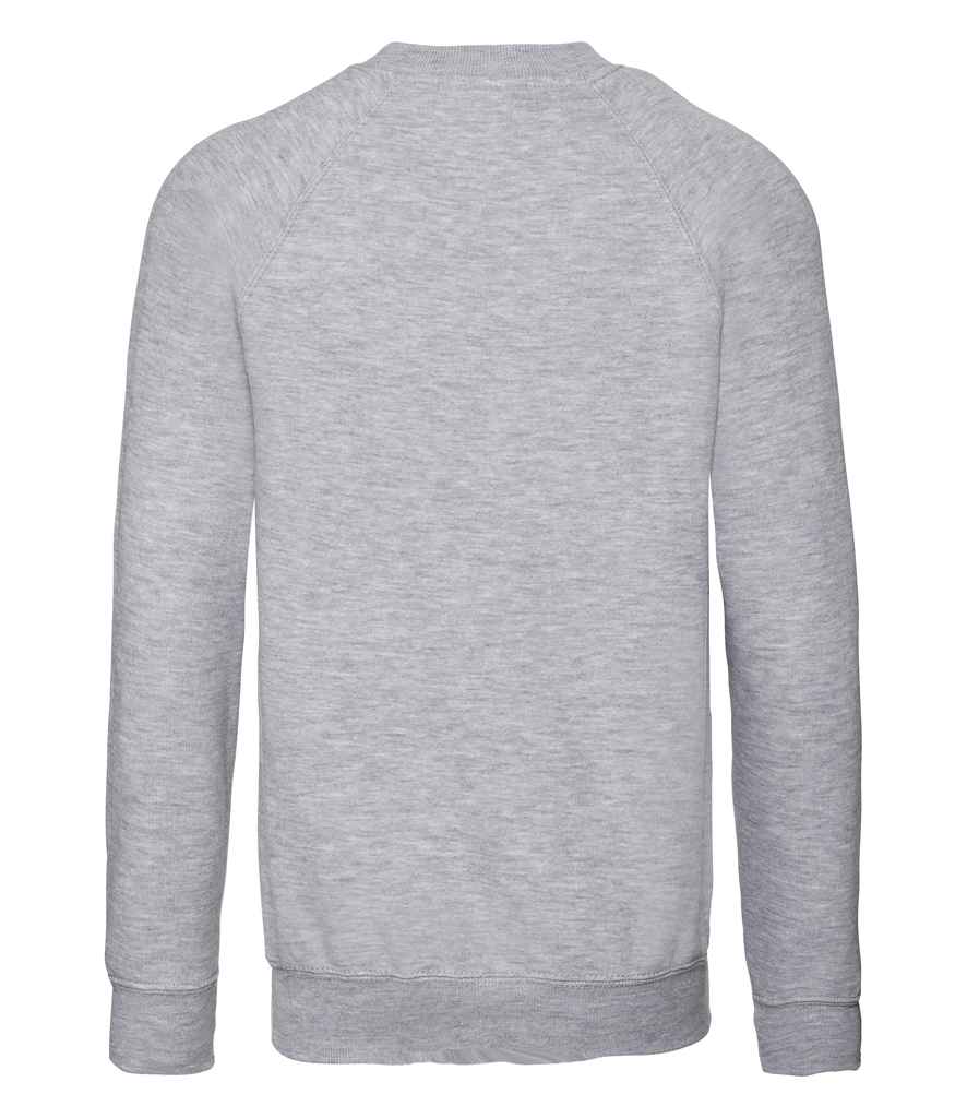 Russell Schoolgear Kids Raglan Sweatshirt - Light Oxford (762B)