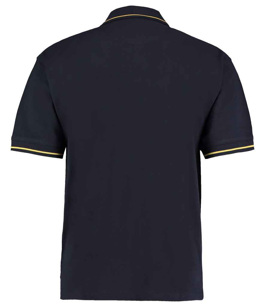 Kustom Kit St Mellion Tipped Cotton Piqué Polo Shirt - BACK