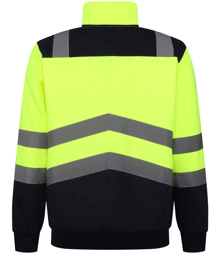 Regatta High Visibility Pro 1/4 Zip Sweatshirt - BACK