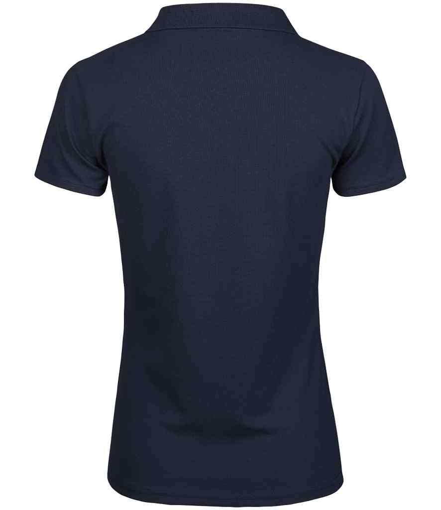 Tee Jays Ladies Luxury Stretch V Neck Polo Shirt - BACK