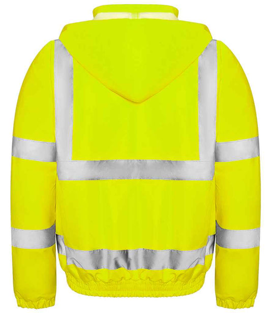 Pro RTX High Visibility Bomber Jacket - Yellow - back