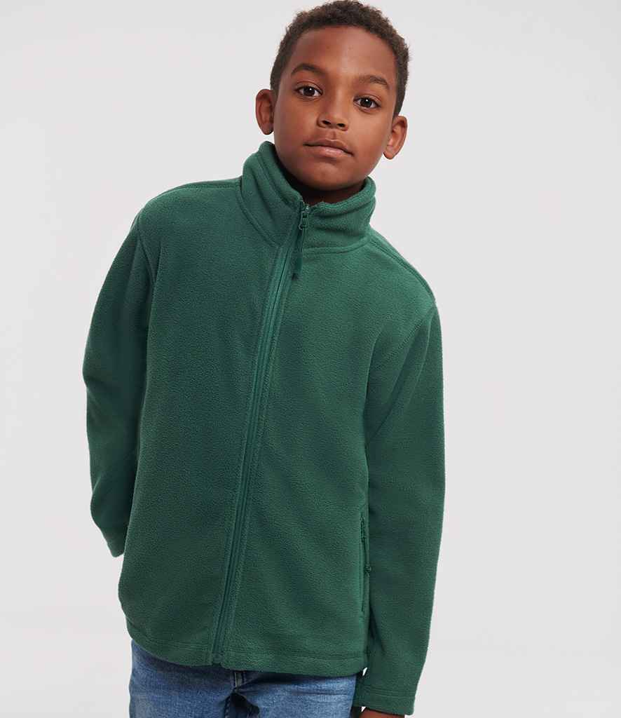 Russell Schoolgear Kids Outdoor Fleece Jacket - Bottle Green (870B)