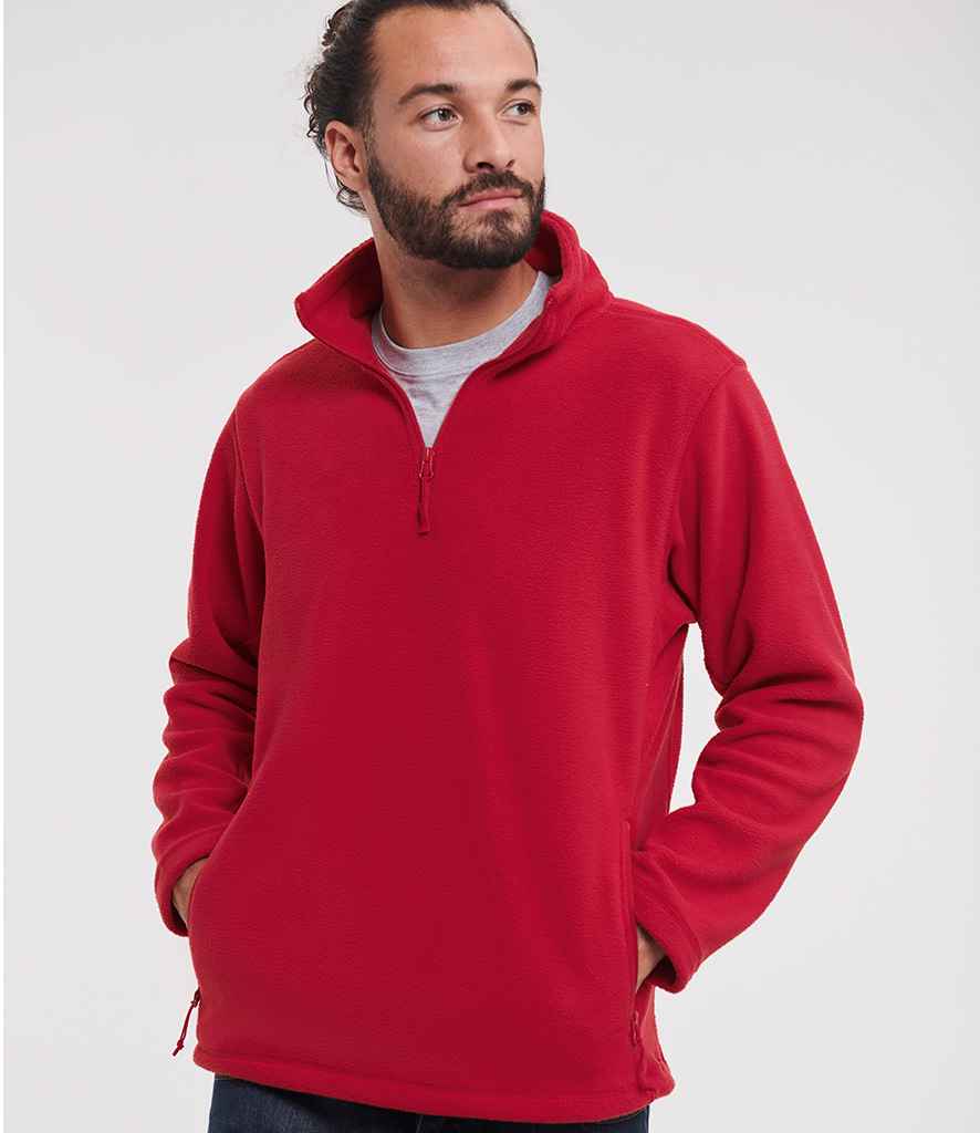 Russell Zip Neck Outdoor Fleece - Classic Red (874M)