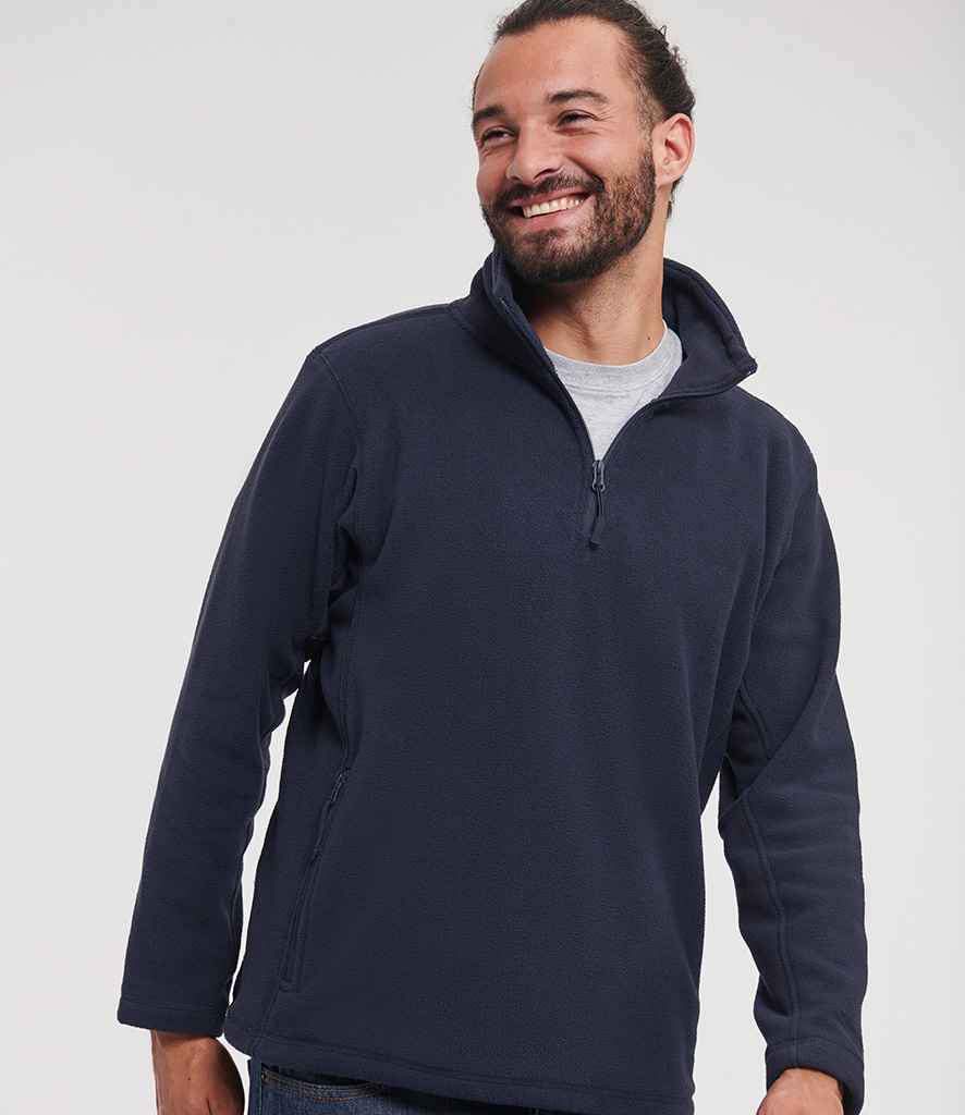 Russell Zip Neck Outdoor Fleece - French Navy (874M)