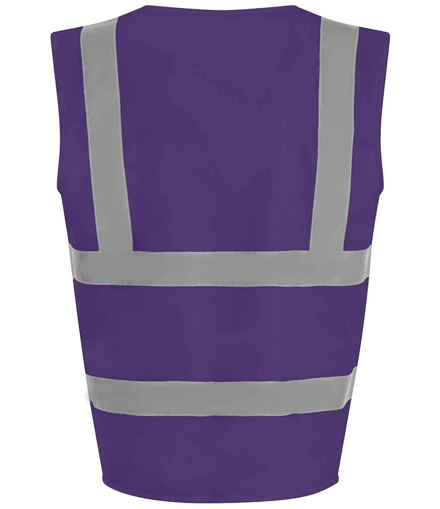 Pro RTX High Visibility Waistcoat - Purple - back