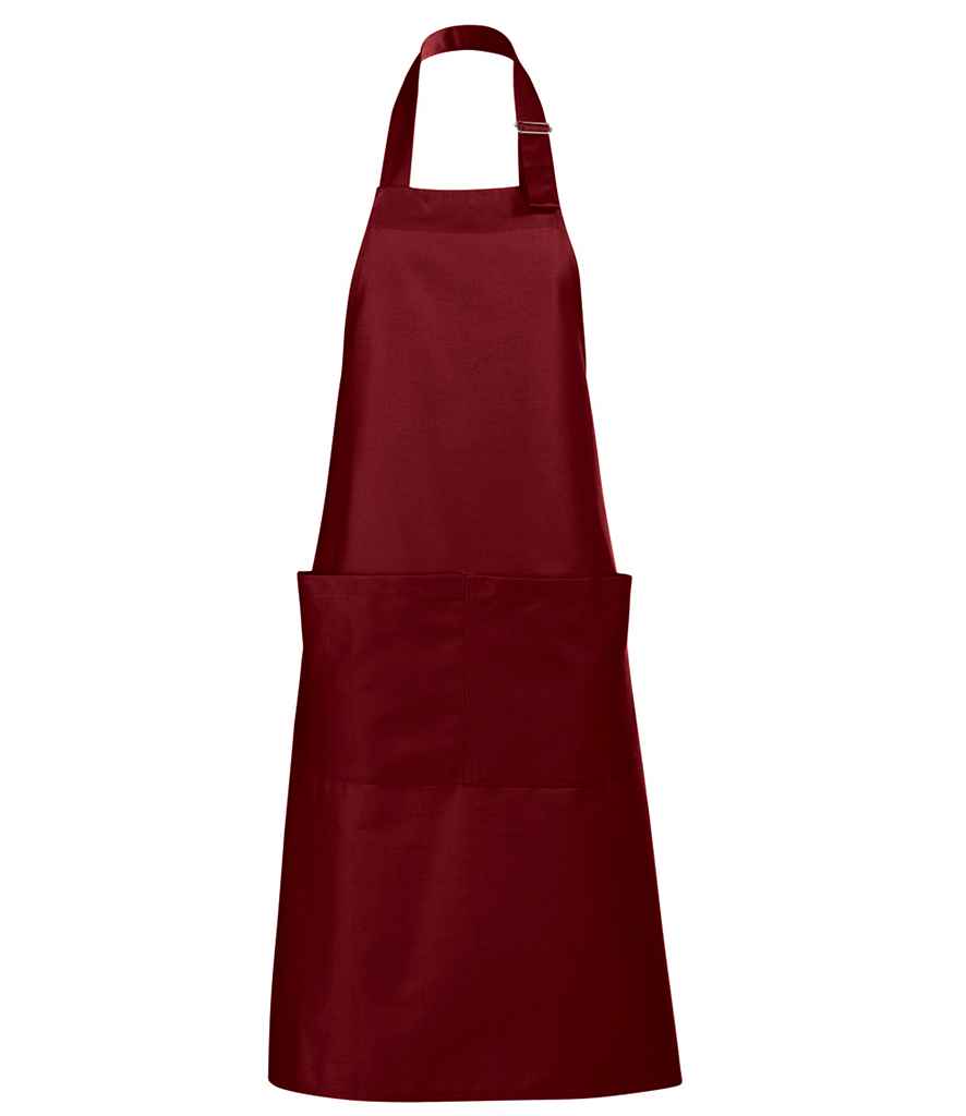 SOL'S SOL'S Gala Long Bib Apron - Burgundy (88010)