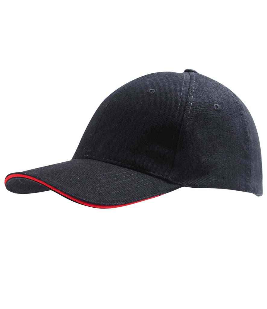 SOL'S SOL'S Buffalo Cap - Black/Red (88100)