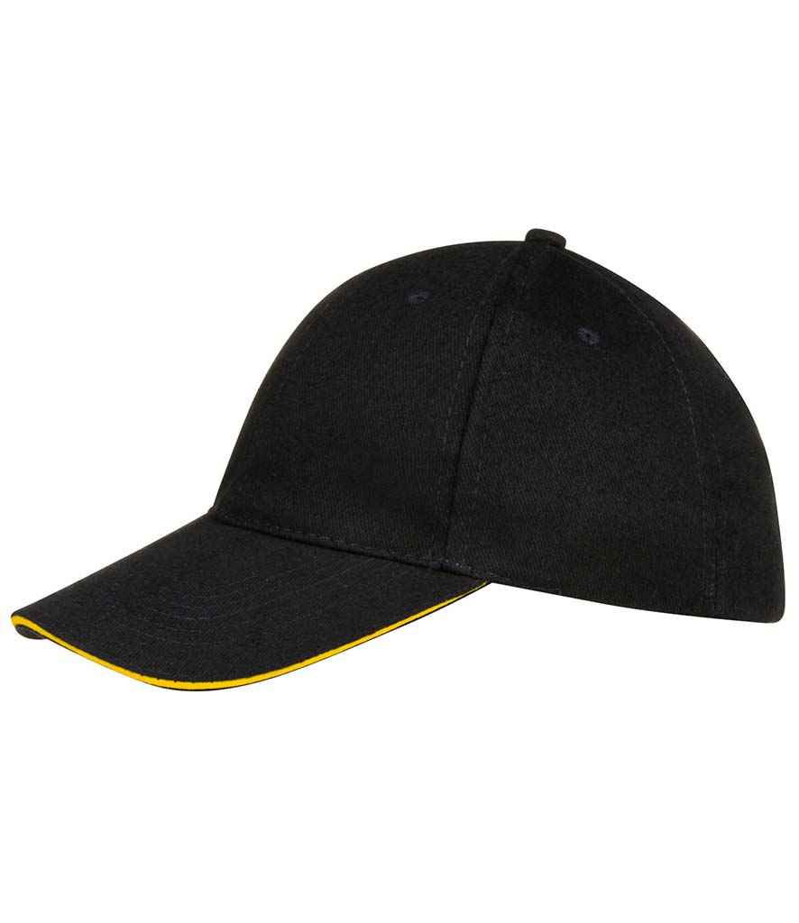 SOL'S SOL'S Buffalo Cap - Black/Yellow (88100)