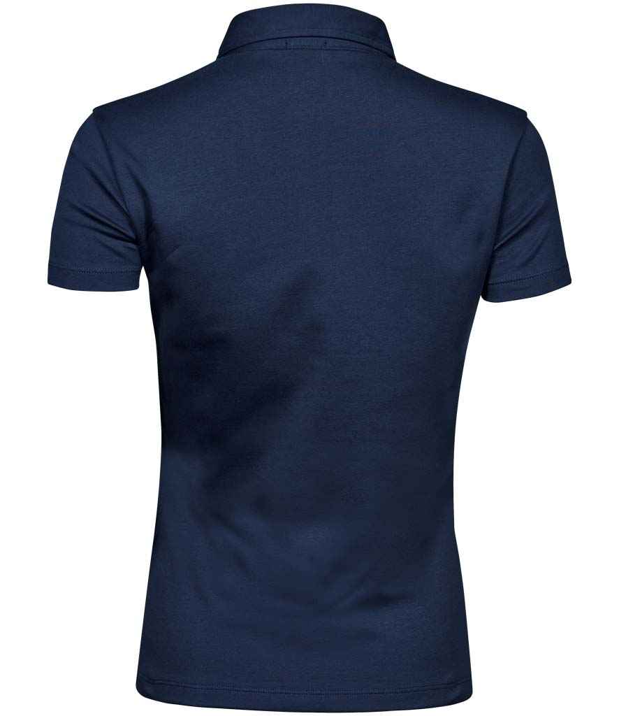 Tee Jays Ladies Pima Cotton Interlock Polo Shirt - BACK