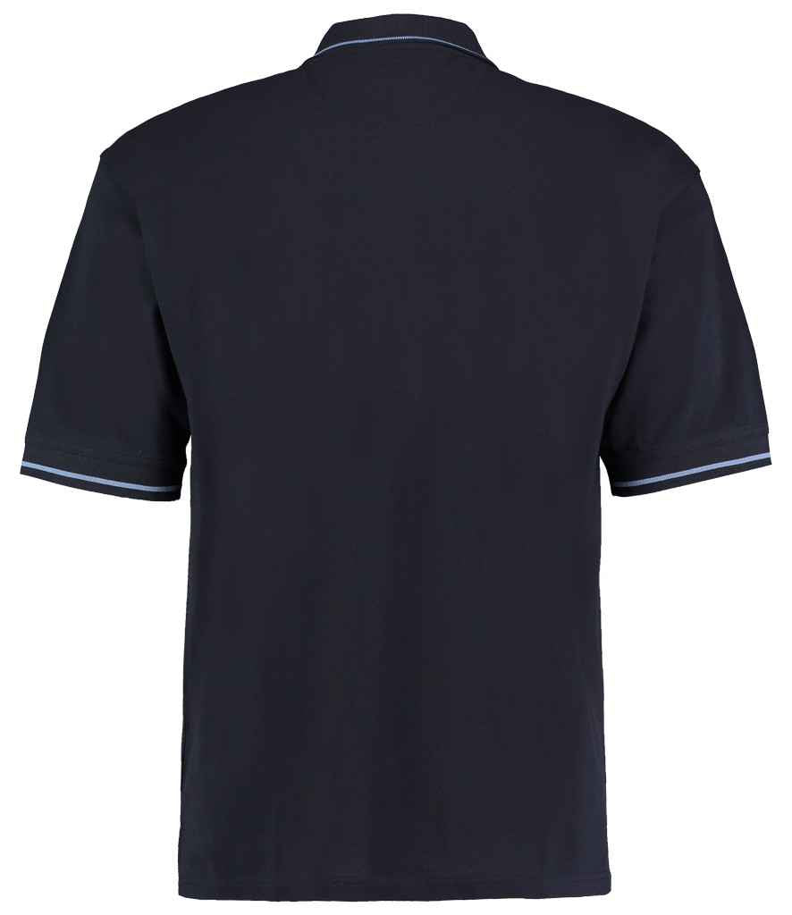 Kustom Kit St Mellion Tipped Cotton Piqué Polo Shirt - BACK
