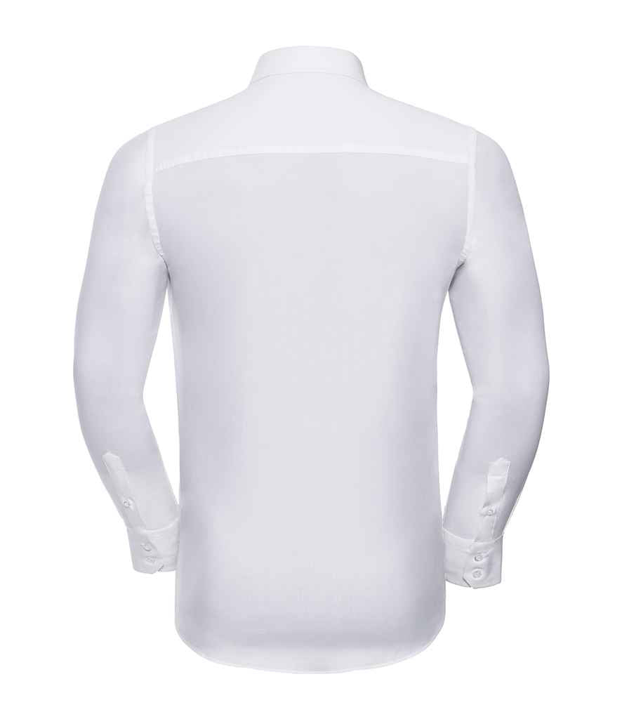 Russell Collection Long Sleeve Easy Care Fitted Shirt - White (946M)