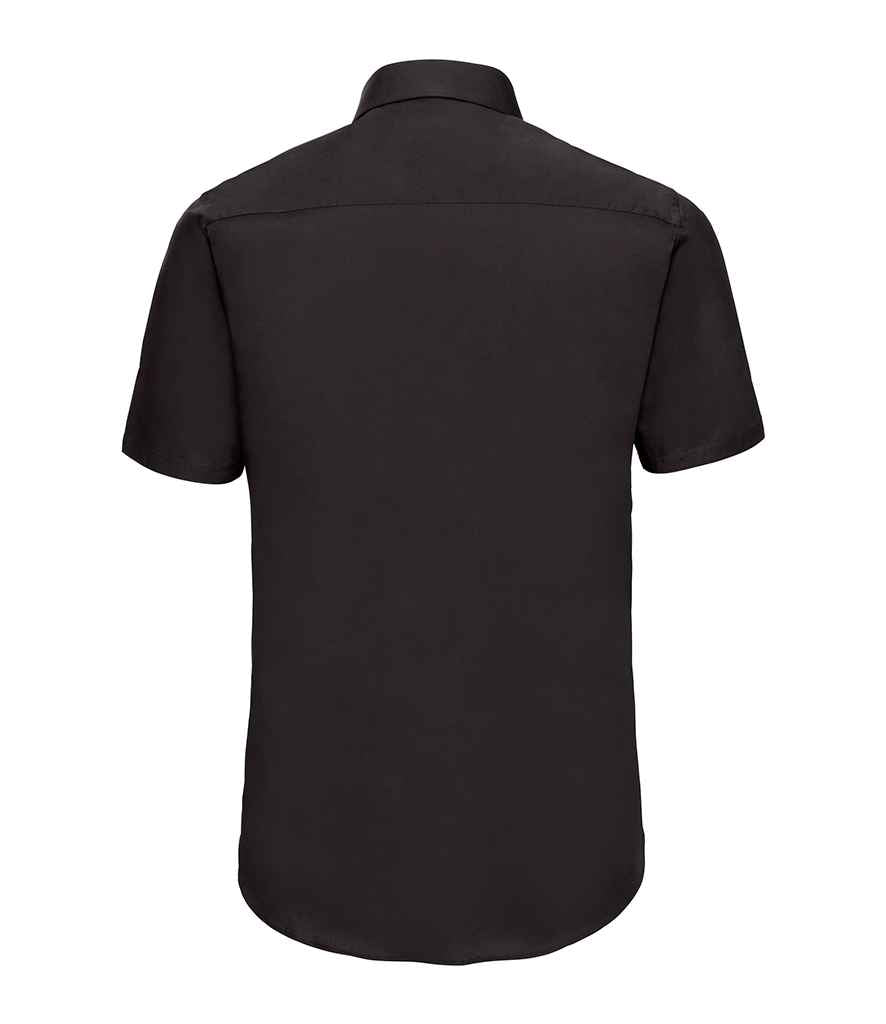 Russell Collection Short Sleeve Easy Care Fitted Shirt - Black (947M)