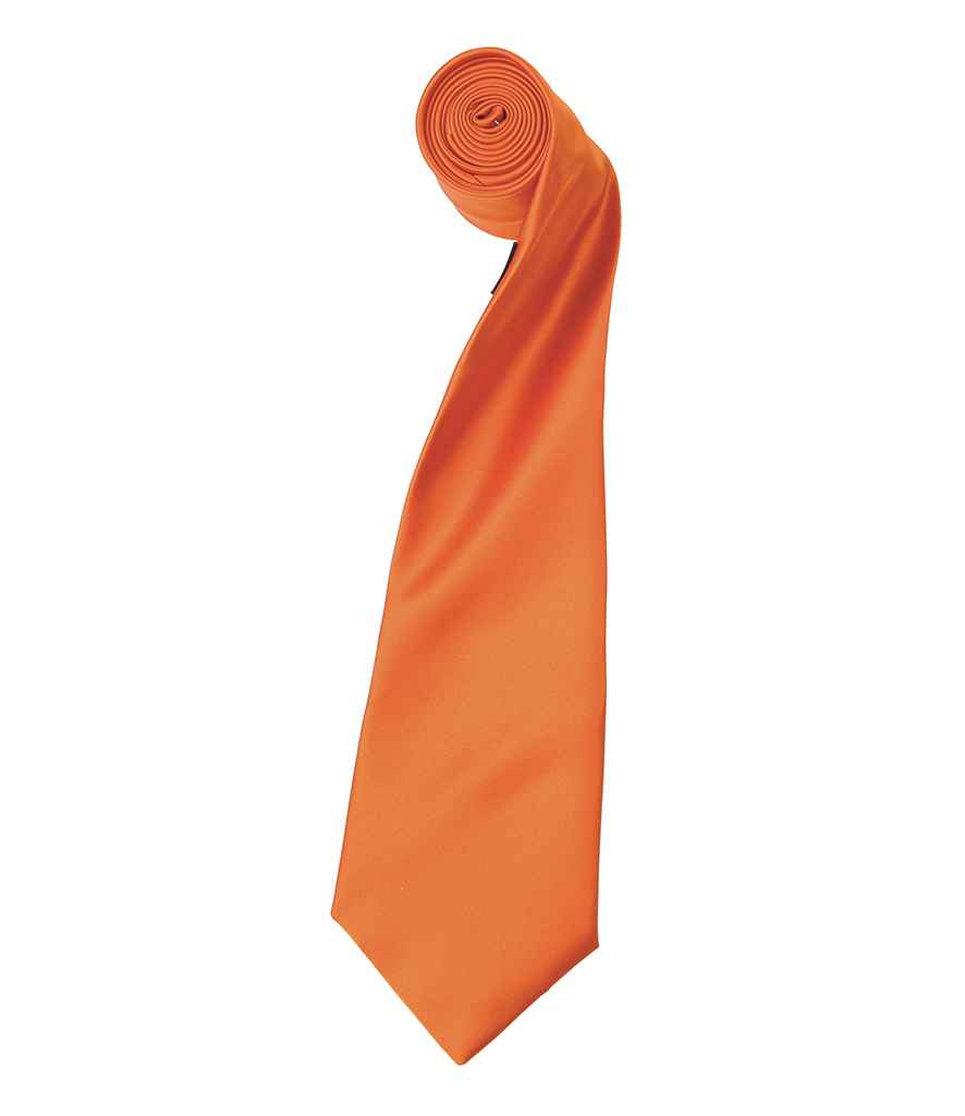 Premier 'Colours' Satin Tie - FRONT