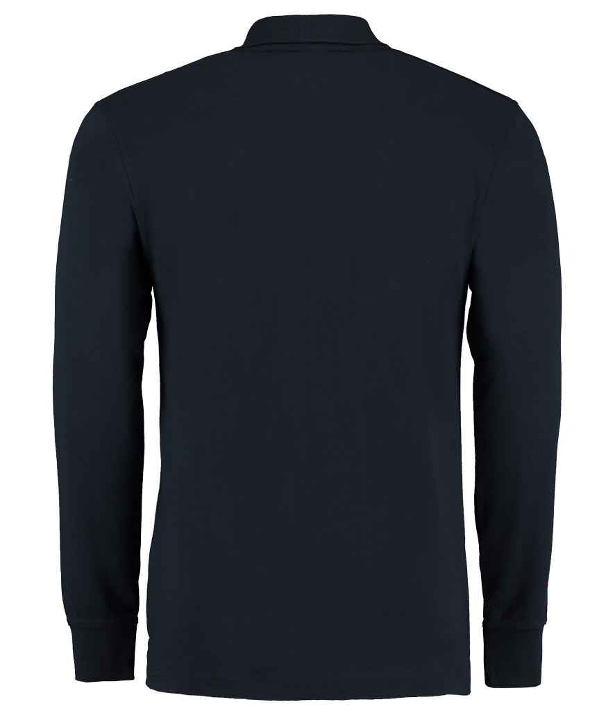Kustom Kit Long Sleeve Poly/Cotton Piqué Polo Shirt - BACK