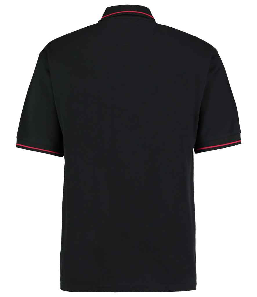 Kustom Kit St Mellion Tipped Cotton Piqué Polo Shirt - BACK