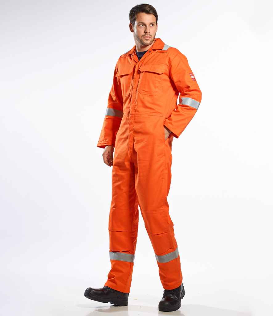 Portwest Bizweld™ Flame Resistant Iona Coverall - Orange (PW450) - MODEL