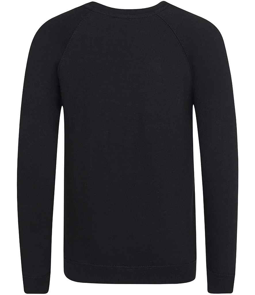 AWDis Academy Kids Raglan Sweatshirt - Black (AC001B)