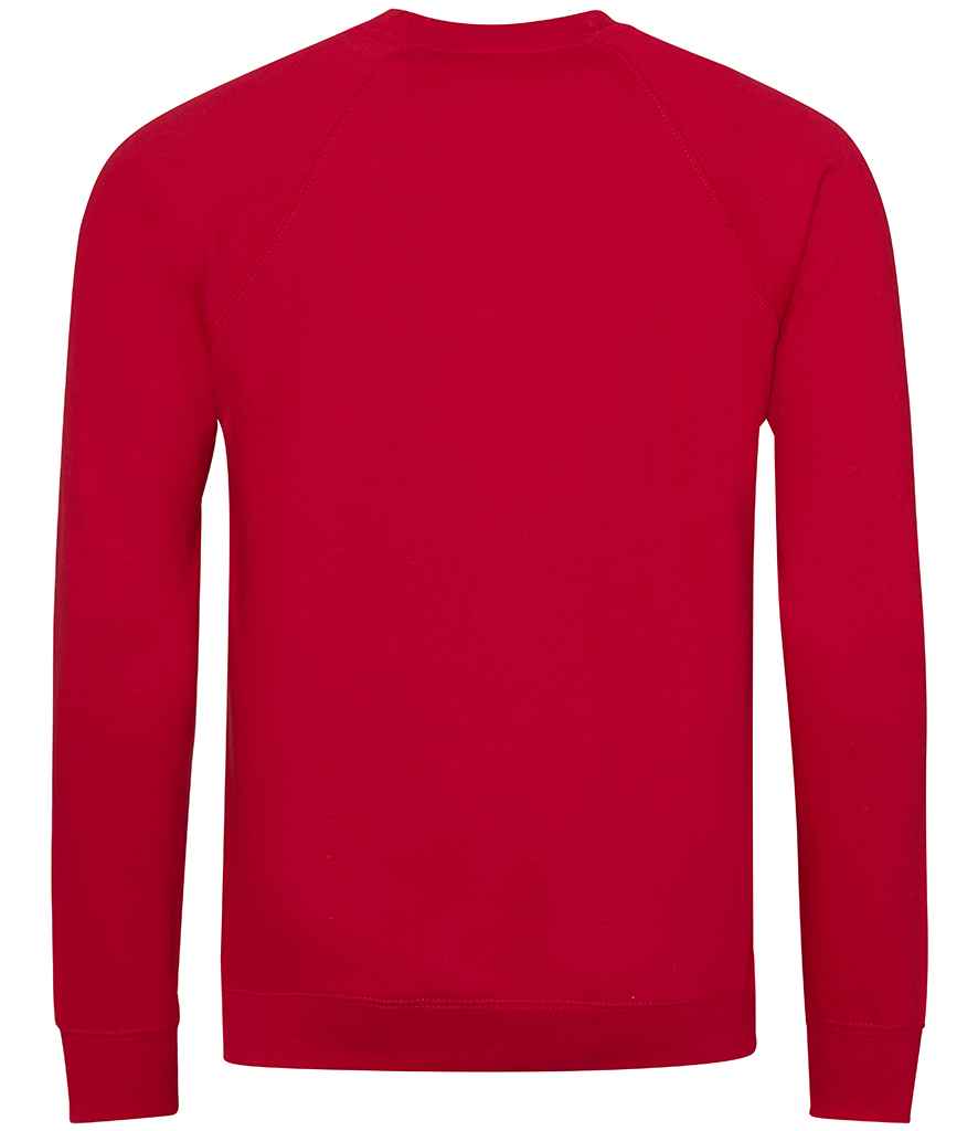 AWDis Academy Senior Raglan Sweatshirt - Red (AC001)