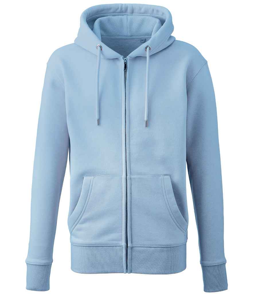 Anthem Organic Full Zip Hoodie - Light Blue (AM02)