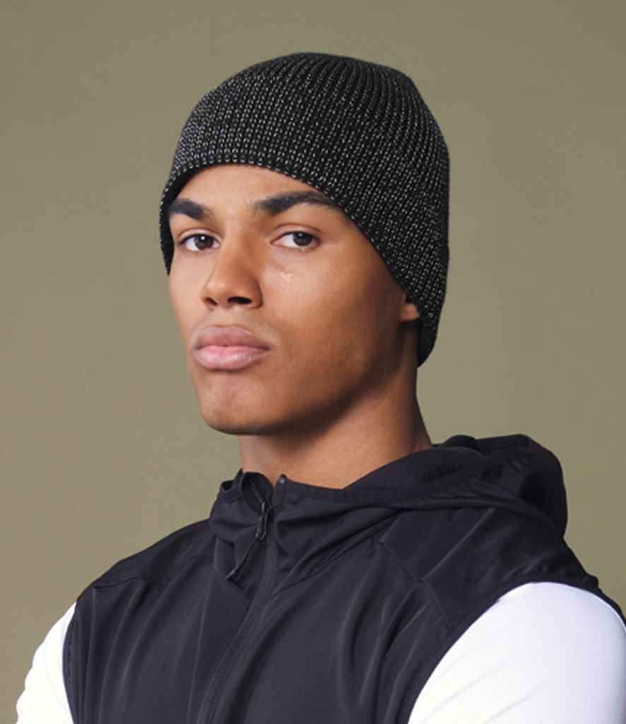 Beechfield Streetlite Reflective Beanie - Black (BB325R)