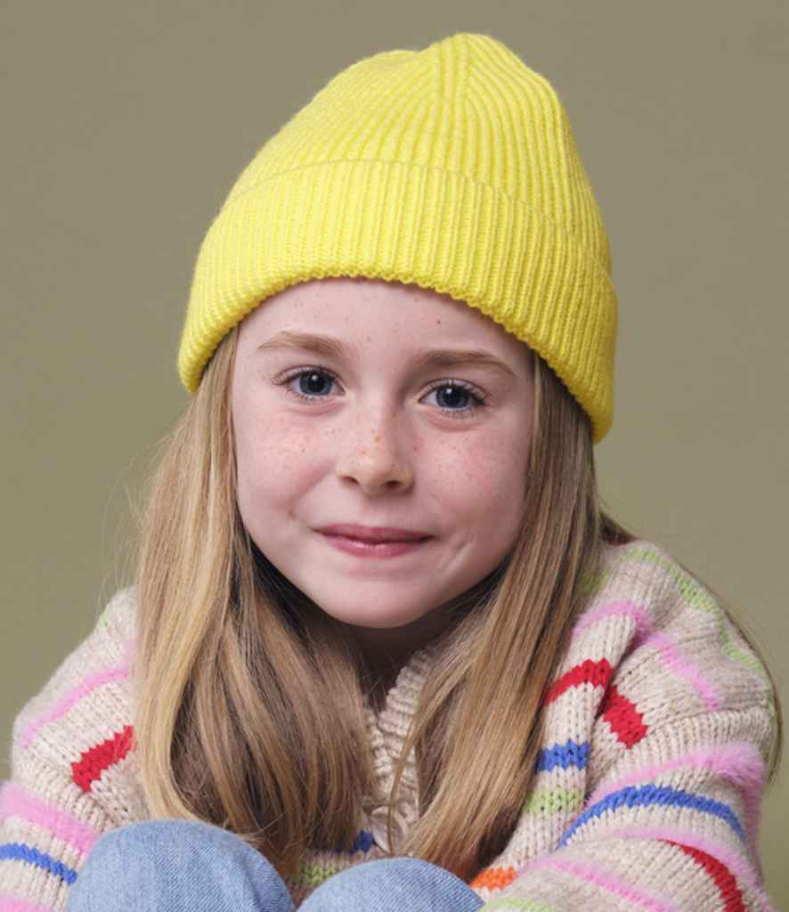 Beechfield Kids Fashion Beanie - Lemon (BB381B)