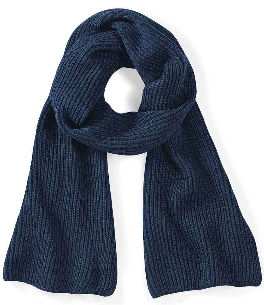 Beechfield Metro Knitted Scarf - French Navy (BB469)