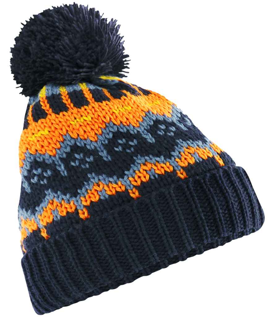 Beechfield Retro Ski Beanie - Blazing Blue (BB528)