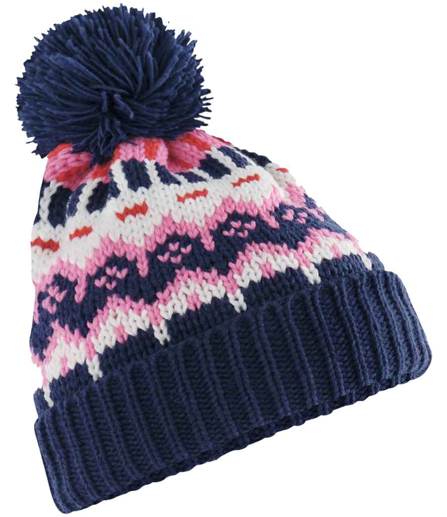 Beechfield Retro Ski Beanie - Snow Blossom (BB528)