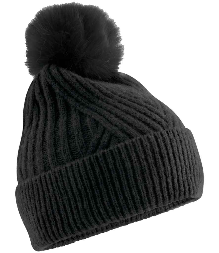 Beechfield Snow Luxe Beanie - Black (BB529)