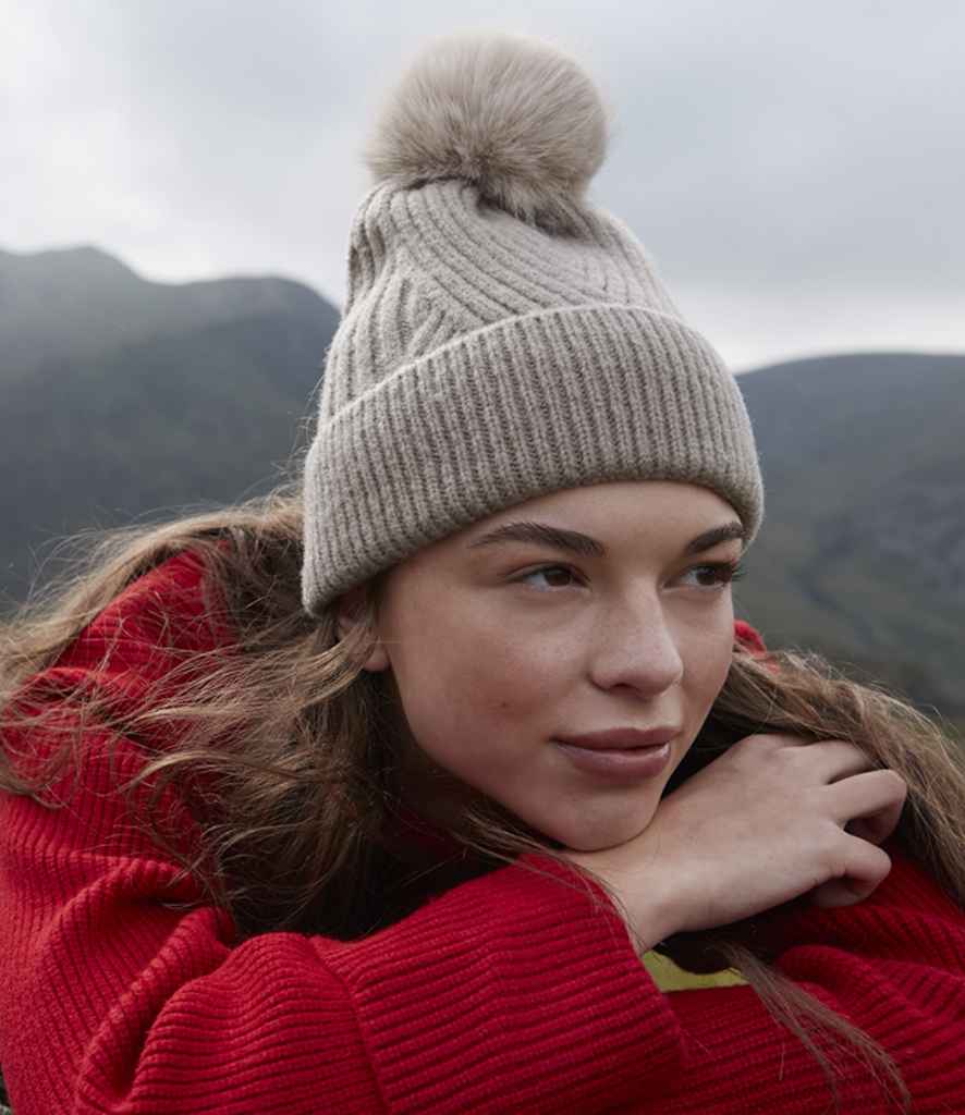 Beechfield Snow Luxe Beanie - Natural Stone (BB529)