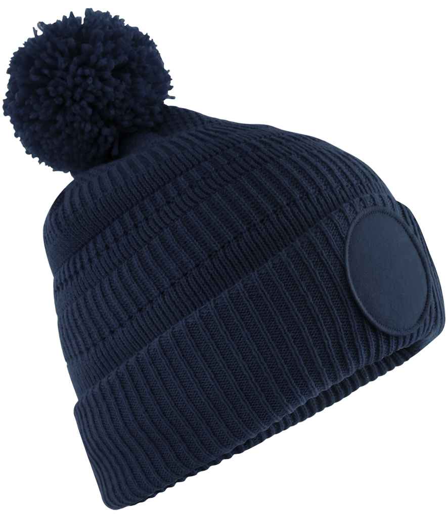 Beechfield Fan Patch Beanie - French Navy (BB530R)