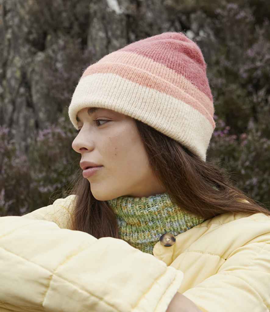 Beechfield Soft Wave Beanie - Rose/Peach/Vanilla (BB532)