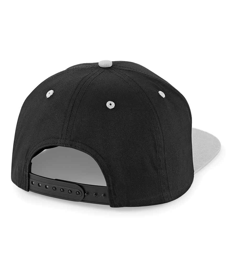 Beechfield 5 Panel Contrast Snapback - Black/Grey (BB610C)