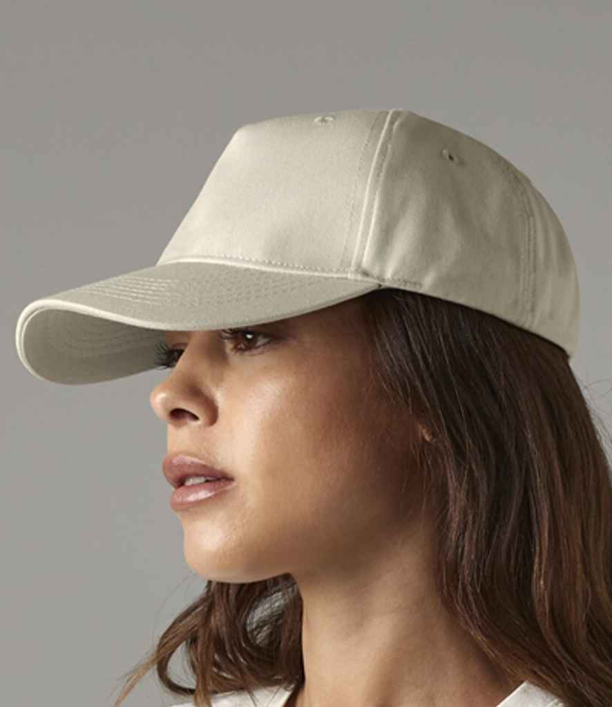 Beechfield Organic Cotton 5 Panel Cap - Stone (BB62N)