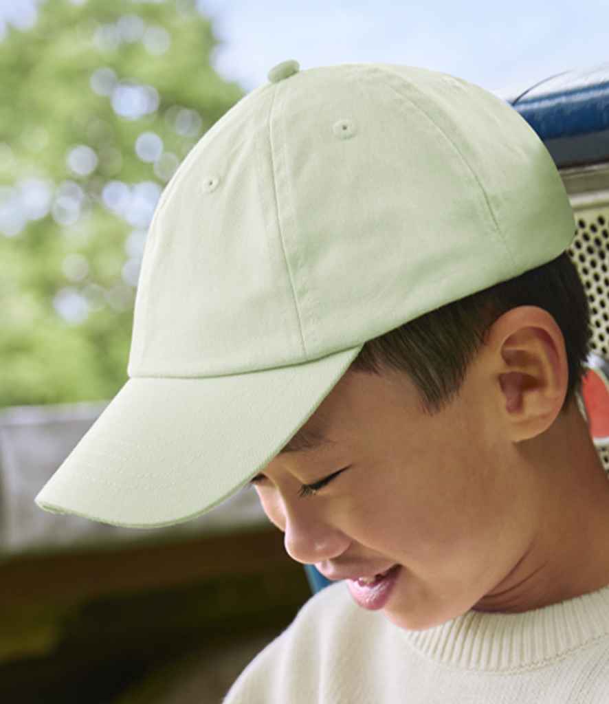 Beechfield Junior Low Profile 6 Panel Dad Cap - Pastel Mint (BB653B)