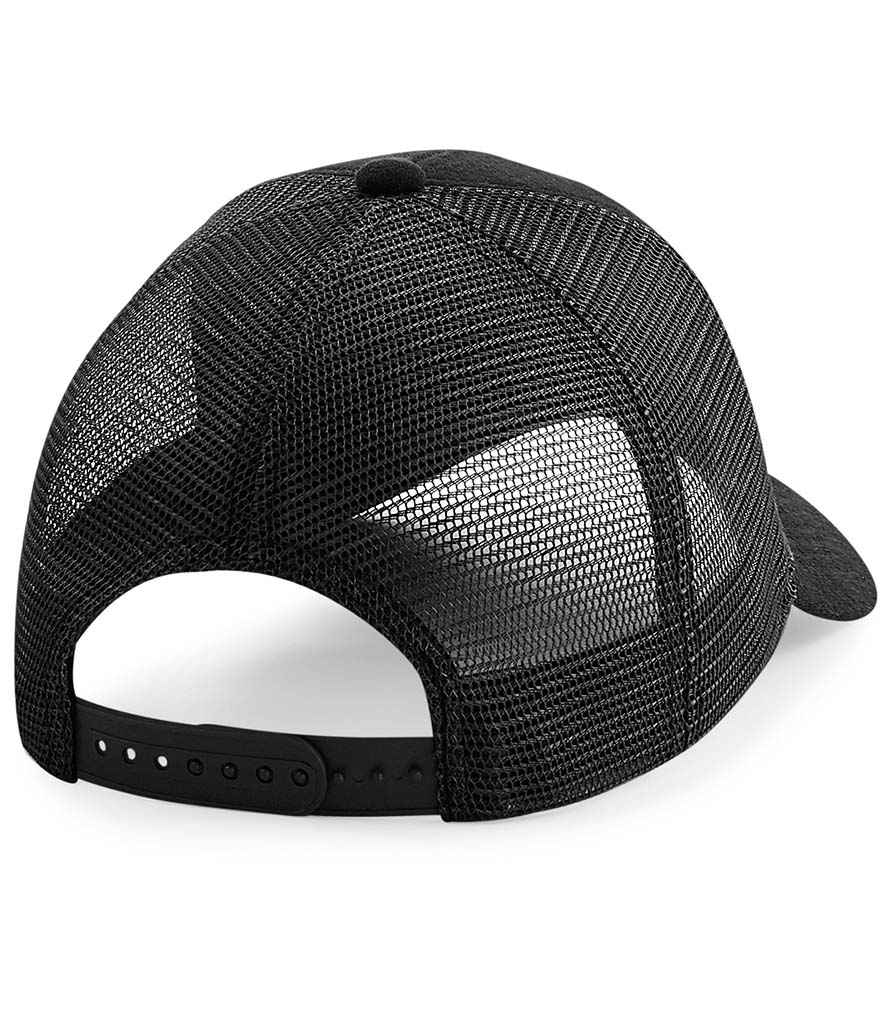 Beechfield Jersey Athleisure Trucker Cap - Black (BB678)