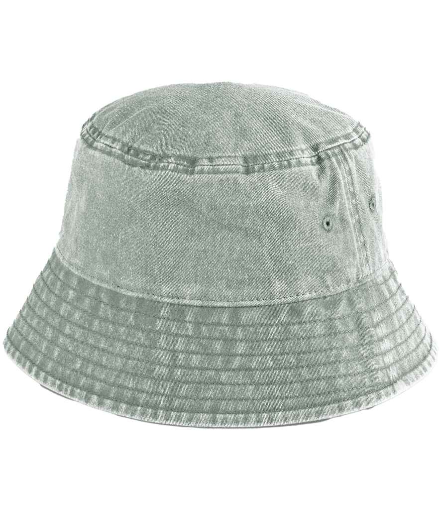 Beechfield Junior Vintage Bucket Hat - Vintage Sage Green (BB688B)
