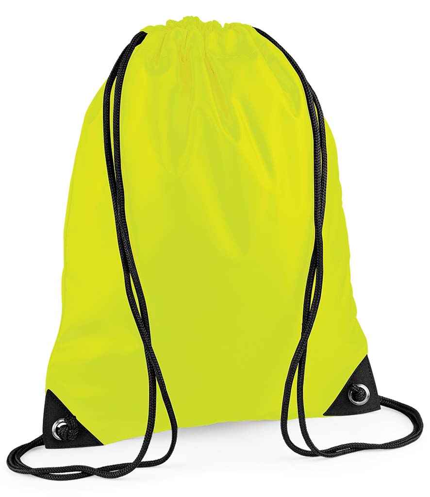 BagBase Premium Gymsac - Fluorescent Yellow (BG10)