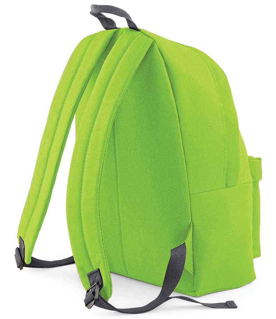 BagBase Kids Fashion Backpack - Lime Green/Graphite Grey (BG125B)