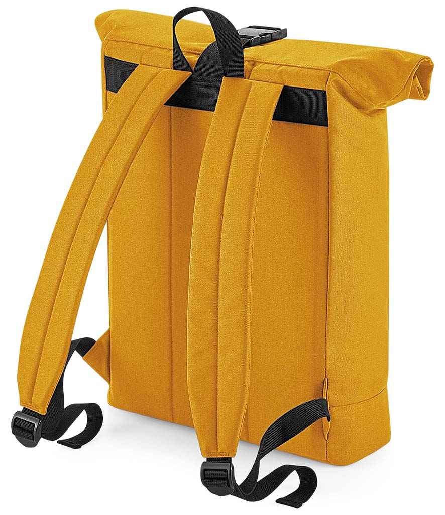 BagBase Recycled Roll-Top Backpack - Mustard (BG286)