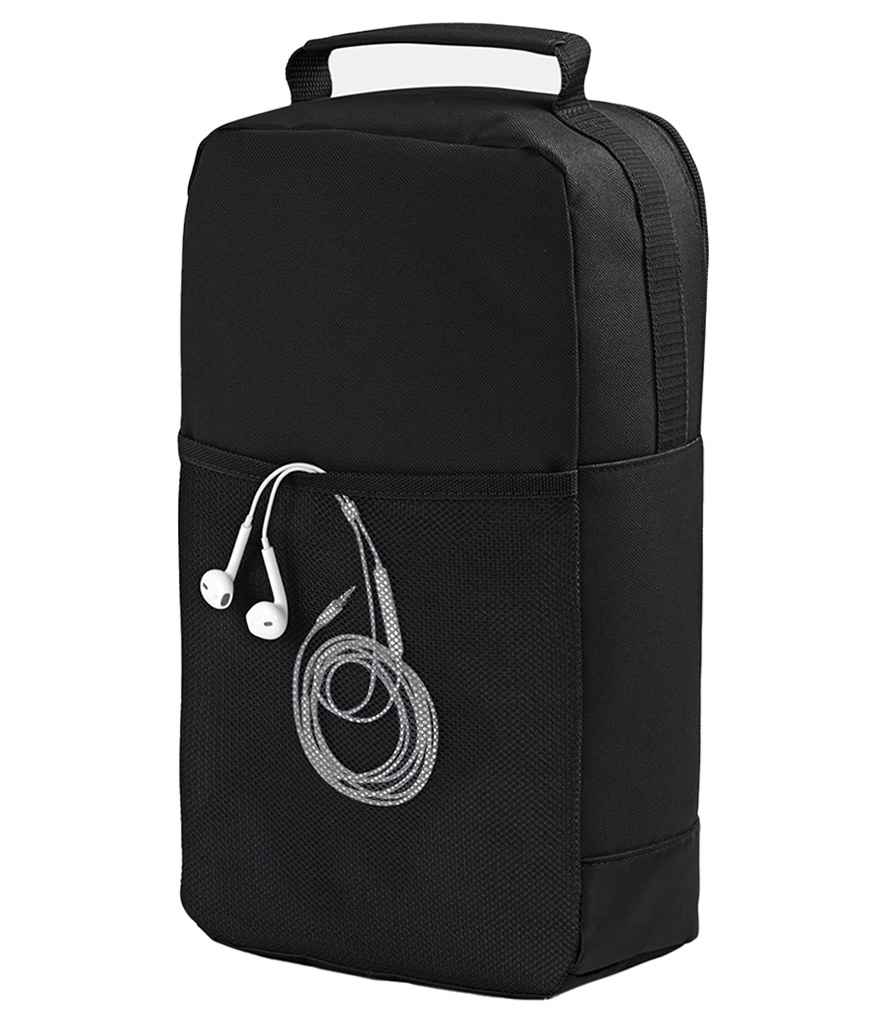 BagBase Athleisure Sports Shoe/Accessory Bag - Black/Black (BG540)